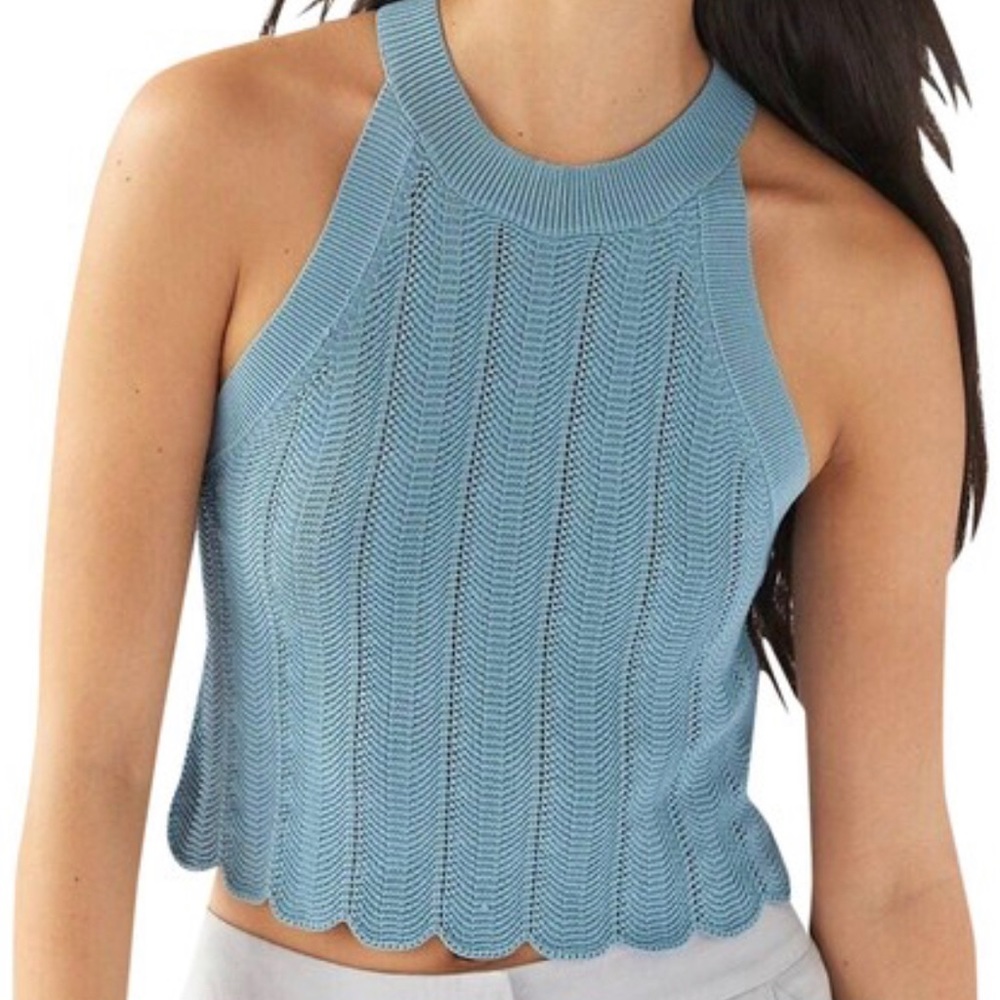 Aritzia Knitted Scalloped Tank